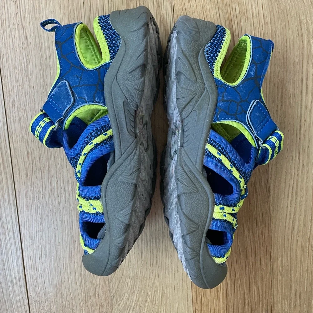 Boys Velcro Sandals size 1 - blue green